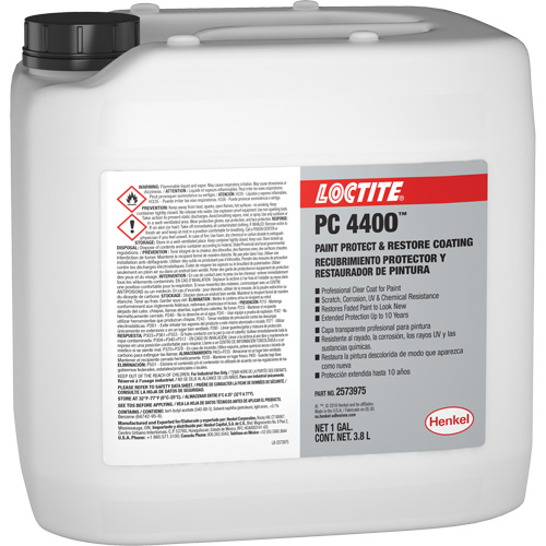 Appr&ecirc;t de protection et de restauration de la peinture PC 4400, 3,8 L, Cruche, Transparent Buying Direct Corp.