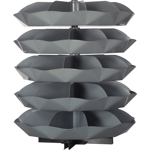 Modules de stockage Rotabin, 625 lb Capacit&eacute; par niveau, 5 Niveau(x), 56" ha x 44" dia Buying Direct Corp.