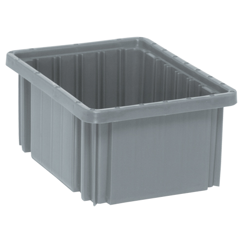 Contenants Divider Box, Plastique, 10,9" la x 8,3" p x 5" h, Gris Buying Direct Corp.