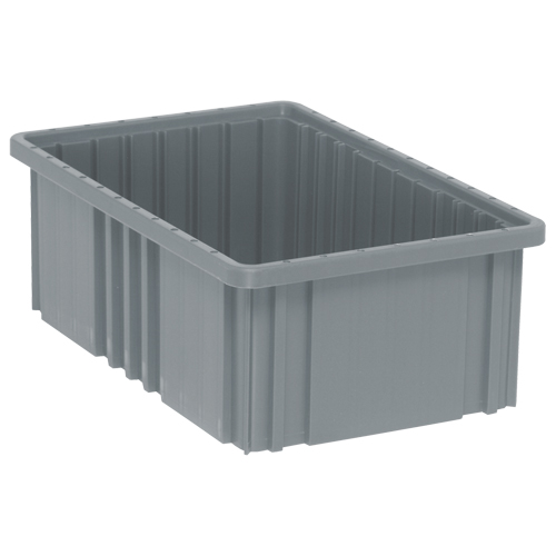Contenants Divider Box, Plastique, 16,5" la x 10,9" p x 6" h, Gris Buying Direct Corp.