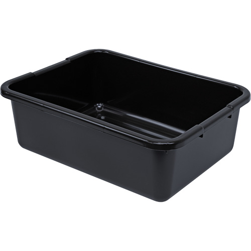 All-Purpose Ribbed-Bottom Storage Tub, 7" H x 15" D x 21" L, Plastic, Black Buying Direct Corp.
