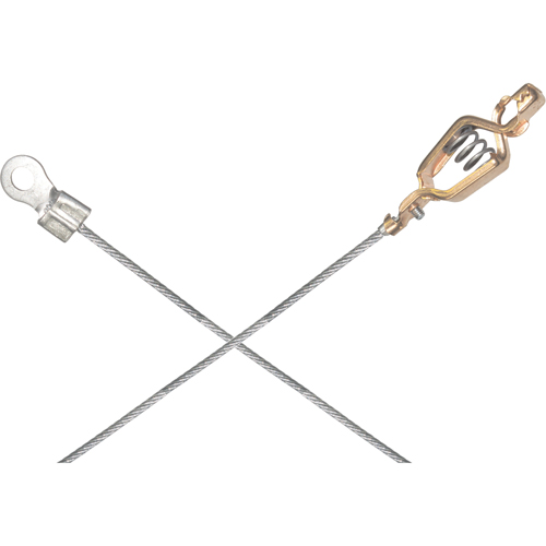 Assemblages l&eacute;gers de c&acirc;bles de masse et de mise &agrave; la terre - Pinces crocodile & raccordements a/borne d'extr&eacute;mit&eacute; de 1/4" Buying Direct Corp.