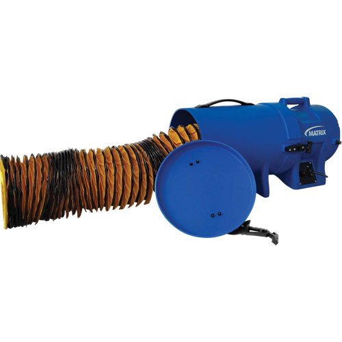 8" Air Blower with 15' Ducting & Canister, 1/4 HP, 816 CFM Buying Direct Corp.