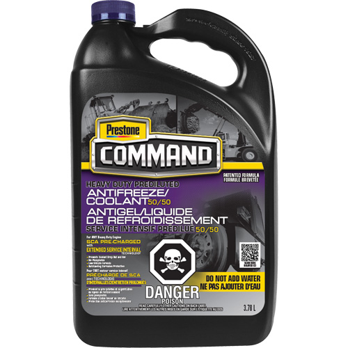 Liquide de refroidissement/antigel ESI pr&eacute;dilu&eacute; 50/50 pour service lourd Command, 3,78 L, Cruche Buying Direct Corp.