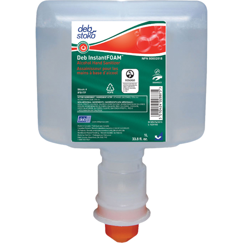 InstantFoam&reg; Sanitizer, 1000 ml, Cartridge Refill, 72% Alcohol Buying Direct Corp.