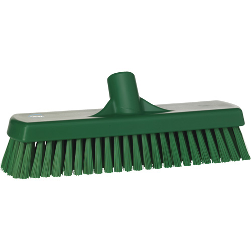 Brosse &agrave; r&eacute;curer pour planchers et murs, Crins Ferme, 12", Polyester, Vert Buying Direct Corp.