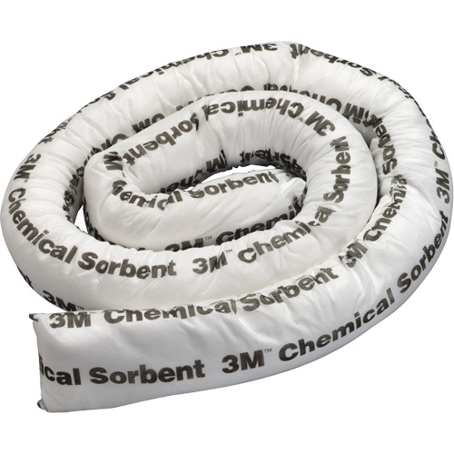 Chemical Sorbent Mini-Boom, Hazmat, 8' L x 3" W, 15.5 gal Absorbancy Buying Direct Corp.