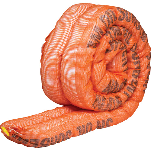 Petroleum Sorbent Double Boom, Oil Only, 10' L x 4" W, 36.8 gal Absorbancy Buying Direct Corp.
