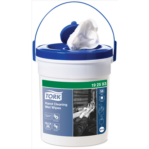 Hand Cleaning Wet Wipe Bucket, 58 Wipes, 10-3/5" x 10-3/5" Buying Direct Corp.
