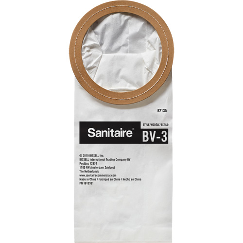Sac en papier de qualit&eacute; sup&eacute;rieure BV-3 pour aspirateur dorsal Buying Direct Corp.
