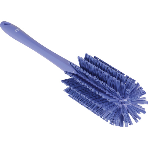 Medium Brush with Handle, Stiff Bristles, 17" Long, Purple Buying Direct Corp.