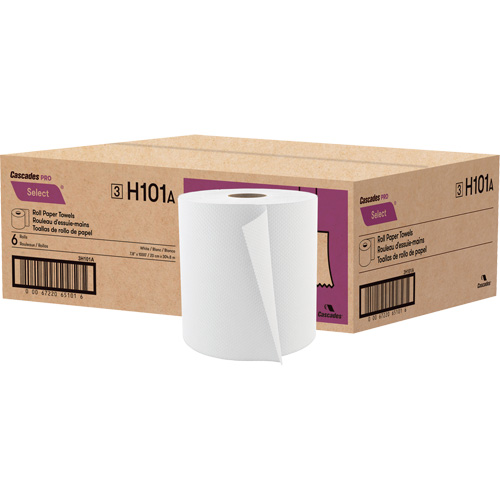 PRO Select Roll Paper Towel, 1 Ply, Standard, 1000' L Buying Direct Corp.