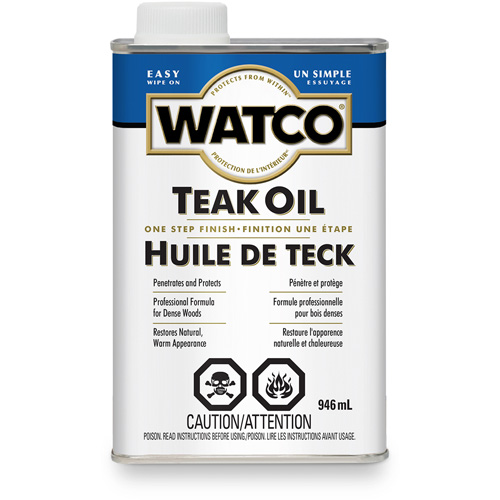 Huile de teck Watco, 946 ml, Transparent, Transparent Buying Direct Corp.