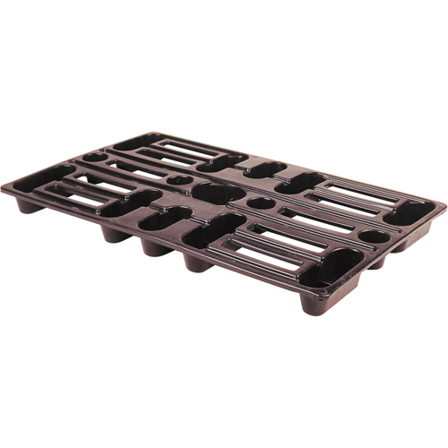 Plastic Pallets, 4-Way Entry, 24" L x 15" W x 1-1/2" H Buying Direct Corp.