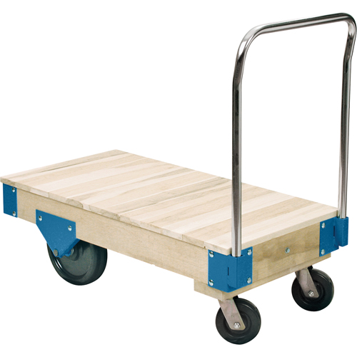 Platform Trucks - All Wood Deck Platform Trucks, 48" L x 24" W, 3000 lbs. Capacity, Nylon Casters Buying Direct Corp.