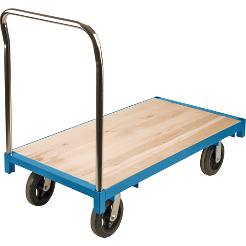 Heavy-Duty Platform Truck, 48" L x 24" W, 2000 lbs. Capacity, Rubber Casters Buying Direct Corp.