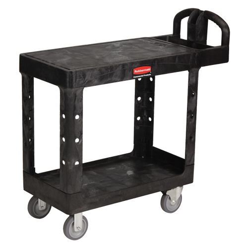 Flat Shelf Heavy Duty Utility Cart - 4505-00, 2 Tiers, 17-1/4" x 38-1/10" x 38-1/2", 500 lbs. Capacity Buying Direct Corp.