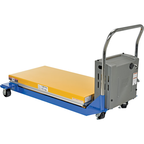 DC Powered & Manual Scissor Lift Table, Steel, 48" L x 24" W, 1000 lbs. Capacity Buying Direct Corp.