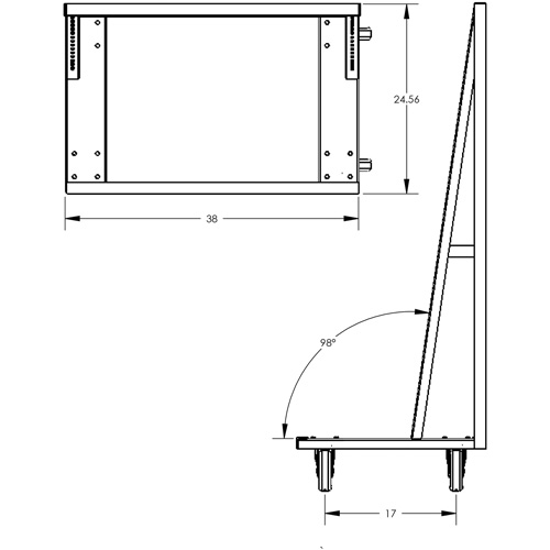 Chariot &agrave; cadre en A robuste &agrave; un c&ocirc;t&eacute; avec 6 plateaux, 38" x 25" x 63", Capacit&eacute; 2500 lb Buying Direct Corp.