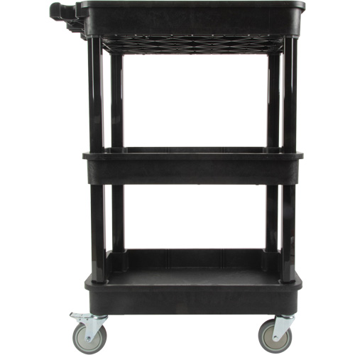 Utility Cart with Deep Lip Shelf, 3 Tiers, 19" x 39-1/2" x 28-1/4", 330 lbs. Capacity Buying Direct Corp.