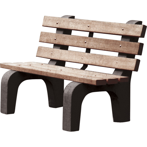 Bancs de parc, Plastique recycl&eacute;, 72" lo x 25" la x 31" h, Brun Buying Direct Corp.