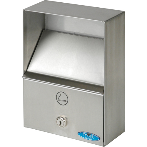 Smoking Receptacles, Wall-Mount, Stainless Steel, 1 Litres Capacity, 9" Height Buying Direct Corp.