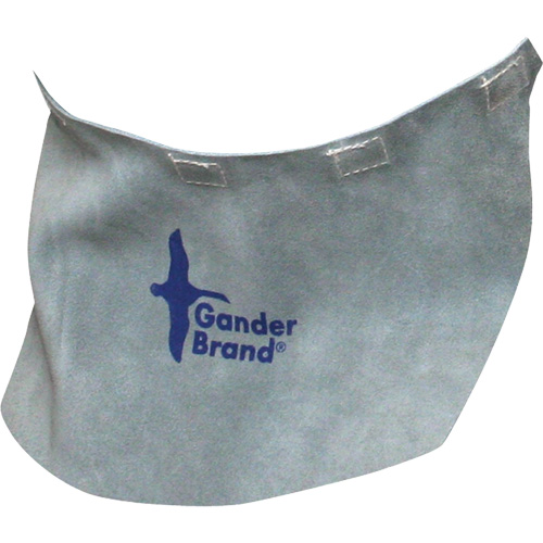 Gander Brand Split Leather Welding Helmet Bib, Pearl Grey Buying Direct Corp.