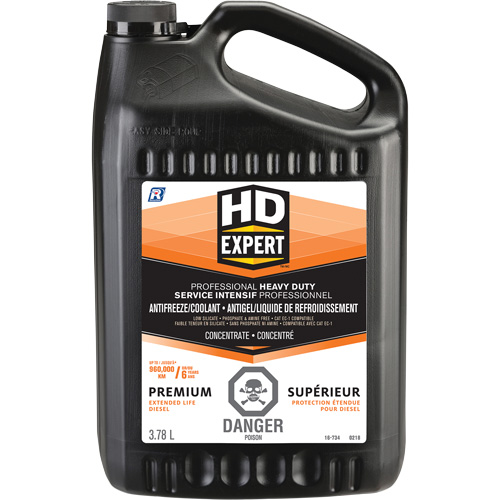 Antigel/liquide de refroidissement concentr&eacute; pour dur&eacute;e de vie prolong&eacute;e pour moteur diesel Turbo Power, 3,78 L, Gallon Buying Direct Corp.