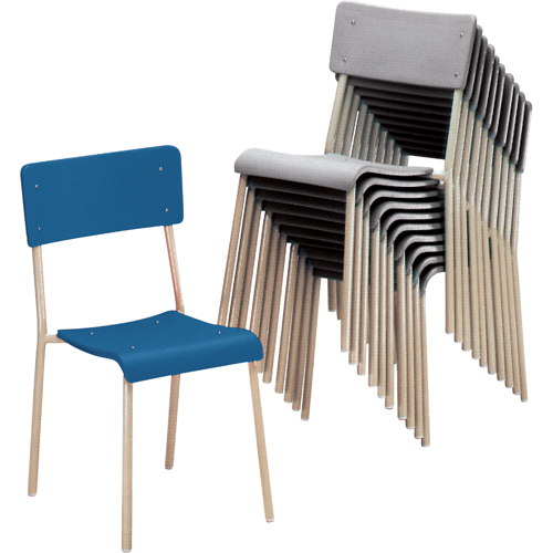 Ventura Stacking Chair, Polypropylene, Grey Buying Direct Corp.