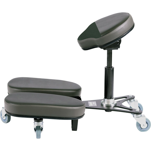 STAG4 Adjustable Kneeling Chair, Vinyl, Black/Grey Buying Direct Corp.