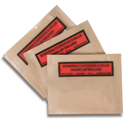 Packing List Envelopes, 5-1/2" L x 4-1/2" W Buying Direct Corp.