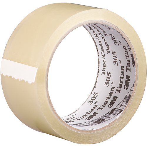 Tartan 305 Box Sealing Tape, Acrylic Adhesive, 1.6 mil, 48 mm (2") x 100 m (328') Buying Direct Corp.