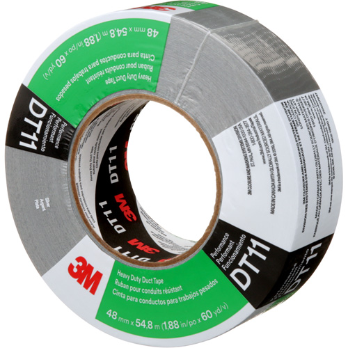 DT11 Heavy-Duty Duct Tape, 11 mils, Silver, 48 mm (2") x 55 m (180') Buying Direct Corp.