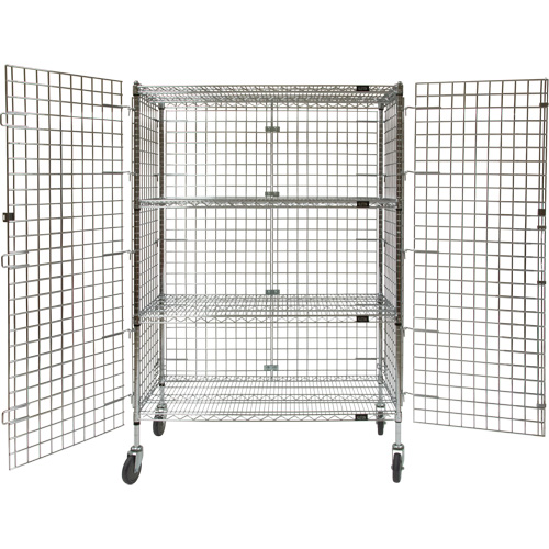 Security Cart, Chrome Plated, 48" x 69" x 24", 500 lbs. Capacity Buying Direct Corp.