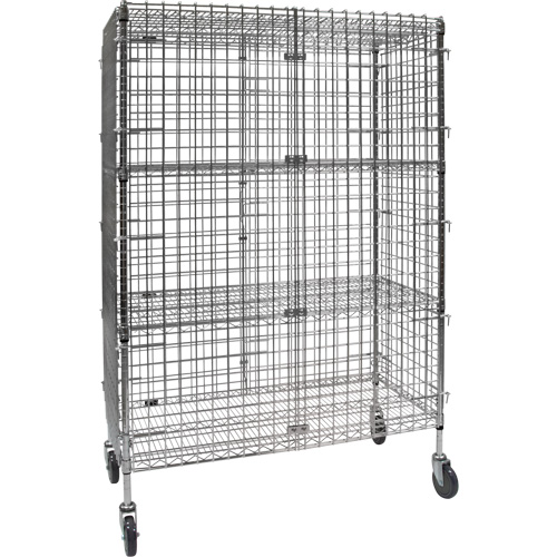 Security Cart, Chrome Plated, 48" x 69" x 24", 500 lbs. Capacity Buying Direct Corp.