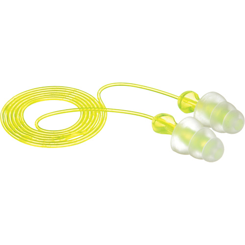 E-A-R Tri-Flange Reusable Earplugs, Corded, Bulk - Polybag, 26 dB NRR, One-Size Buying Direct Corp.