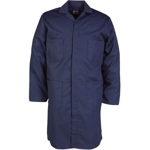 100% Cotton Shop Coats, Cotton, Size 34, Navy Blue Buying Direct Corp.