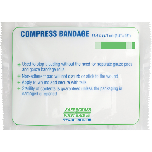 Large Compress Bandage, 15" L x 4-1/2" W Buying Direct Corp.