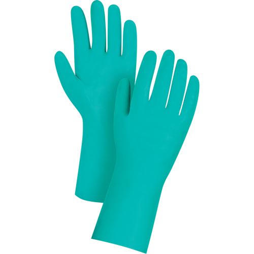 Diamond-Grip Chemical-Resistant Gloves, Size 11, 13" L, Nitrile, 11-mil Buying Direct Corp.