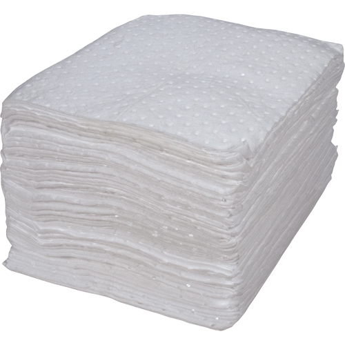 Premium Bonded Sorbent Pads, Oil Only, 15" x 17", 15 gal. Absorbancy Buying Direct Corp.