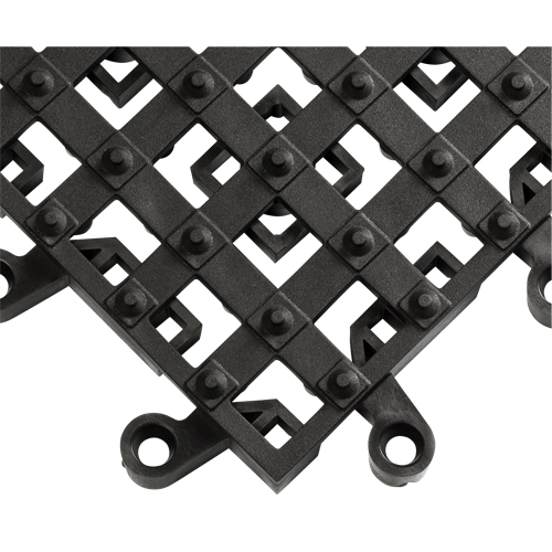Tapis ErgoDeck avec crampons antid&eacute;rapants int&eacute;gr&eacute;s No 553, PVC, 1-1/2' la c, 1-1/2' lo, 7/8" &eacute;paisseur, Noir Buying Direct Corp.