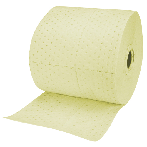 Industrial-Grade Fine Fibre Sorbent Rolls, Heavyweight, 150' L x 15" W, 35 Gal. Absorbancy Buying Direct Corp.