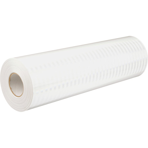 High Intensity Prismatic Grade Reflective Sheeting, 2" W x 150' L, 19 mils, White Buying Direct Corp.