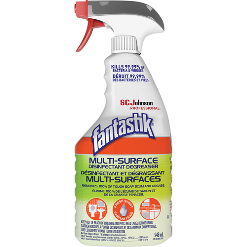 Fantastik&reg; Professional Multi-Surface Disinfectant & Degreaser, 946 ml, Trigger Bottle Buying Direct Corp.