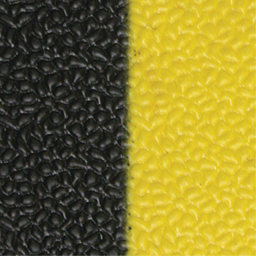 Airsoft Anti-Fatigue Mat, Pebbled, 3' x 5' x 3/8", Black/Yellow, PVC Sponge Buying Direct Corp.