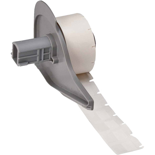 Self-Laminating Wrap-Around Wire & Cable Labels, Vinyl, 0.5" L x 0.75" H, White Buying Direct Corp.