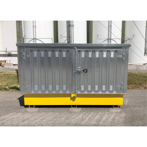 Ultra-Twin IBC en acier avec couvercle rigide, 123,4" lo x 73,4" la x 66,4" h, Capacit&eacute; de charge 12250 lb Buying Direct Corp.