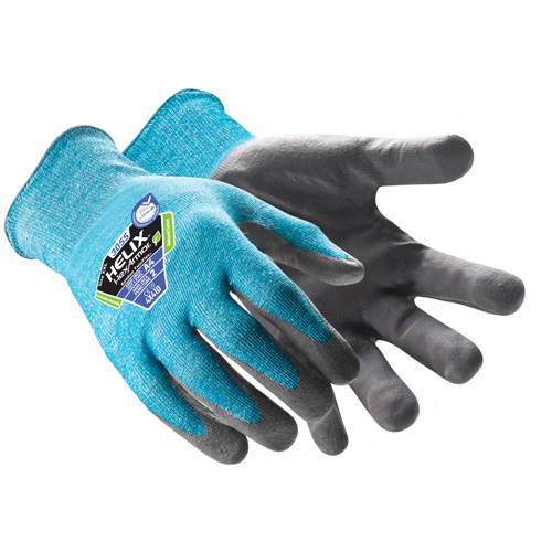 Helix&reg; 3055 Bamboo TwinFlex&reg; Cut-Resistant Gloves, Size 5/2X-Small, 18 Gauge, Nitrile Coated, HPPE/Polyamide Shell, ASTM ANSI Level A4 Buying Direct Corp.
