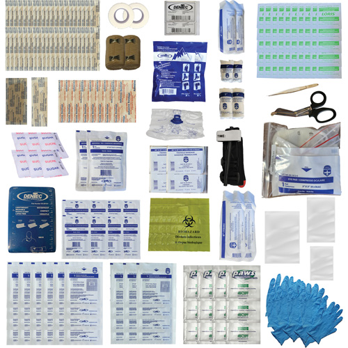 Shield First Aid Kit, Meets/Exceeds CSA Z1220-24 Type 3 High-Risk Environment, Medium (26-50 Workers) Buying Direct Corp.