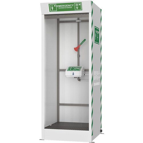 Emergency Cubicle Shower & Covered Eye & Face Wash Buying Direct Corp.